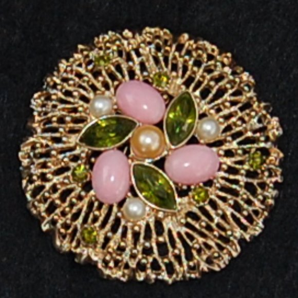 Vintage Sarah Coventry 1970's Fashion Splendor Brooch - Picture 3 of 5